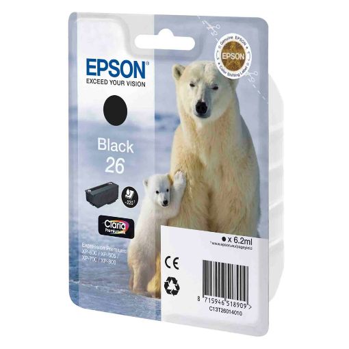 Εικόνα της Μελάνι Epson 26 Black C13T26014010