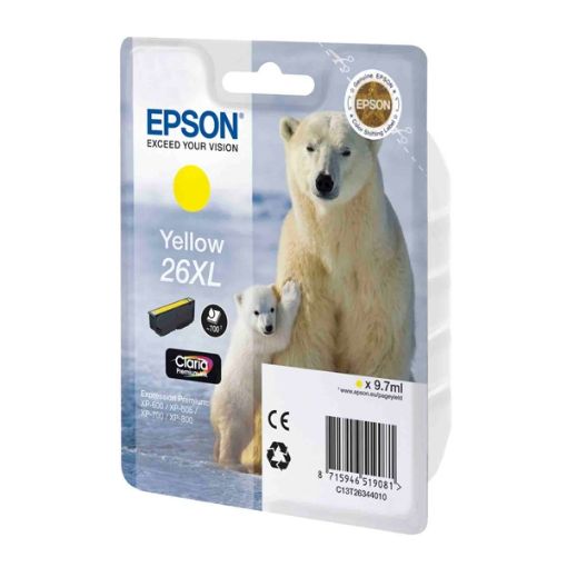 Εικόνα της Μελάνι Epson 26 XL Yellow C13T26344010