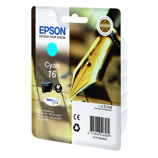 Εικόνα της Μελάνι Epson T1622 Cyan C13T16224010