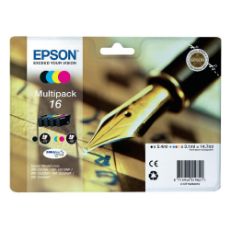 Εικόνα της Πακέτο 4 Μελανιών Epson T1626 Black, Cyan, Magenta και Yellow C13T16264010