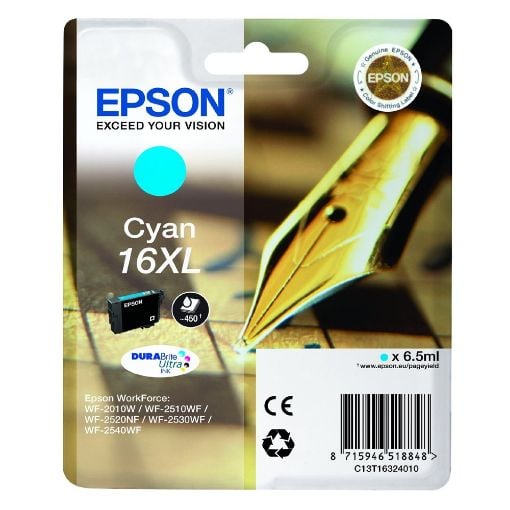 Εικόνα της Μελάνι Epson T1632 Cyan HC C13T16324010