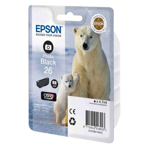 Εικόνα της Μελάνι Epson 26 Photo Black C13T26114010