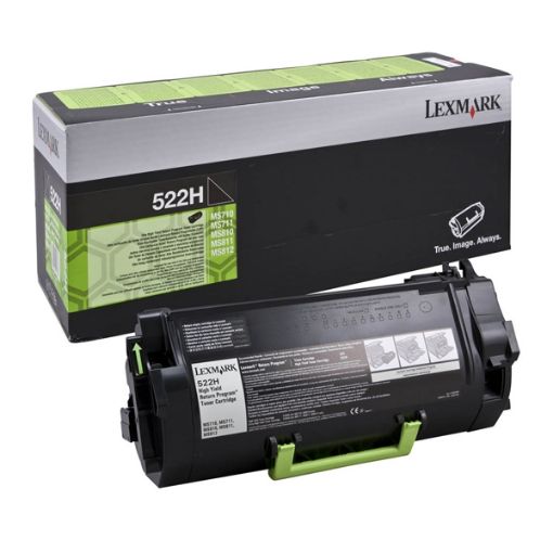Εικόνα της Toner Lexmark 522H Black HC Return Program 52D2H00