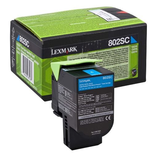 Εικόνα της Toner Lexmark 802SC Cyan High Yield Return 80C2SC0