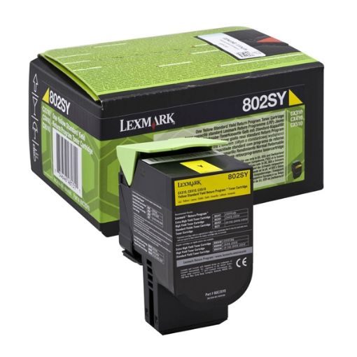 Εικόνα της Toner Lexmark 802SY Yellow High Yield Return 80C2SY0