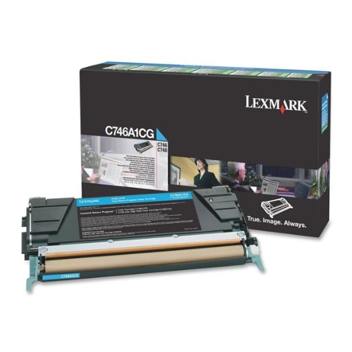 Εικόνα της Toner Lexmark C746 Cyan C746A1CG