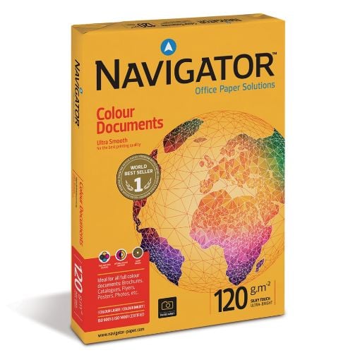 Εικόνα της Επαγγελματικό Χαρτί Εκτύπωσης Navigator (Colour Documents) Ultra Smooth A4 120gr 250 Φύλλα