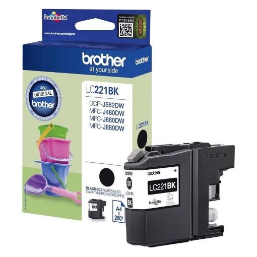 Εικόνα της Μελάνι Brother LC-221BK Black