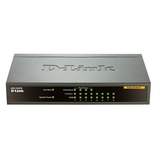 Εικόνα της Switch D-Link DES-1008PA 8 Ports 10/100Mbps 4 PoE Ports