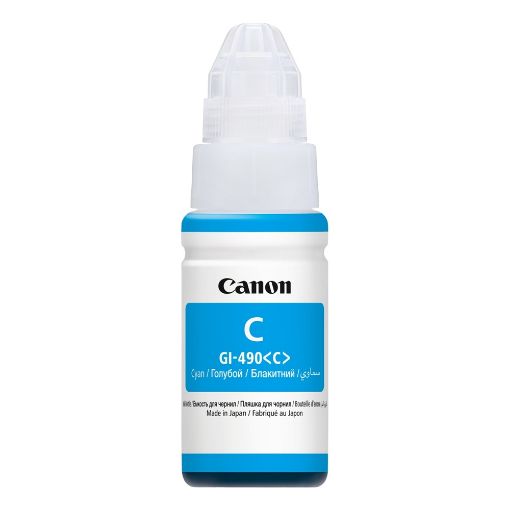 Εικόνα της Μελάνι Canon GI-490 Cyan 0664C001