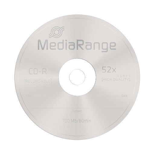 Εικόνα της CD-R 700MB 80' 52x MediaRange Cake Box 10 Τεμ MR214