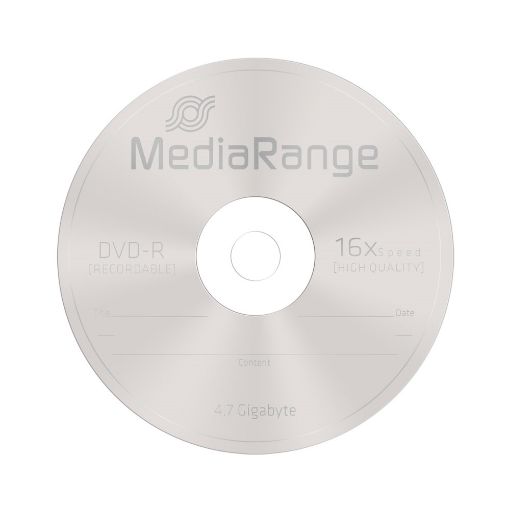 Εικόνα της DVD-R 4.7GB 120' 16x MediaRange Cake Box 25 Τεμ MR403