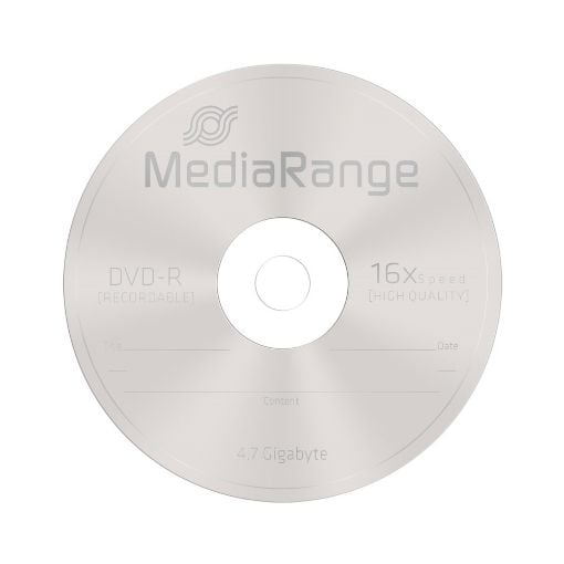 Εικόνα της DVD-R 4.7GB 120' 16x MediaRange Cake Box 25 Τεμ MR403