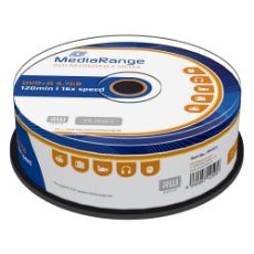 Εικόνα της DVD+R 4.7GB 120' 16x MediaRange Cake Box 25 Τεμ MR404