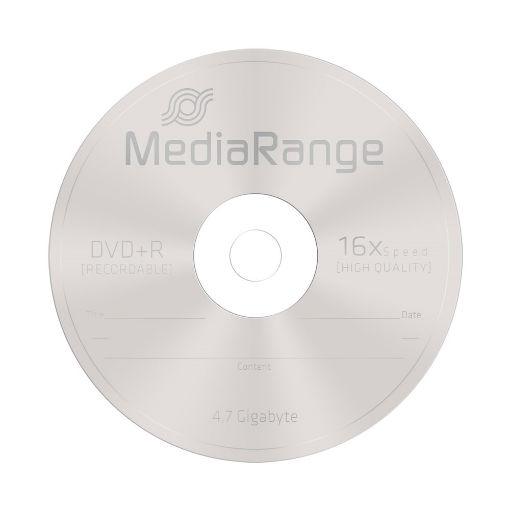 Εικόνα της DVD+R 4.7GB 120' 16x MediaRange Cake Box 25 Τεμ MR404