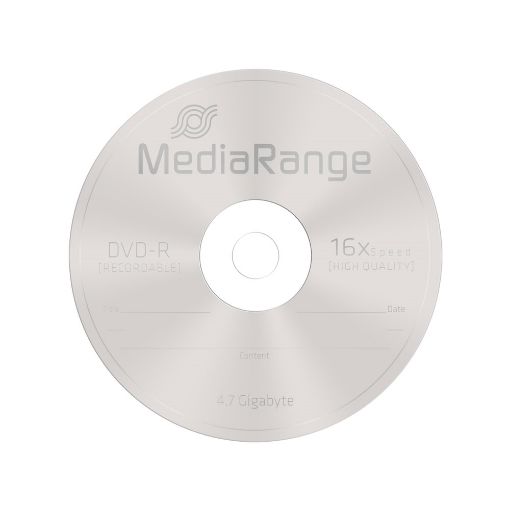 Εικόνα της DVD-R 4.7GB 120' 16x MediaRange Cake Box 100 Τεμ MR442
