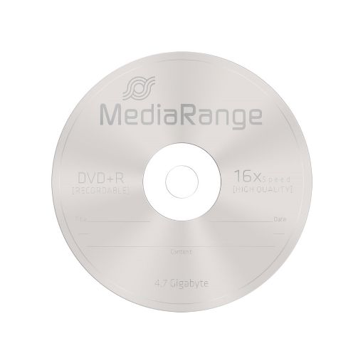 Εικόνα της DVD+R 4.7GB 120' 16x MediaRange Cake Box 50 Τεμ MR445