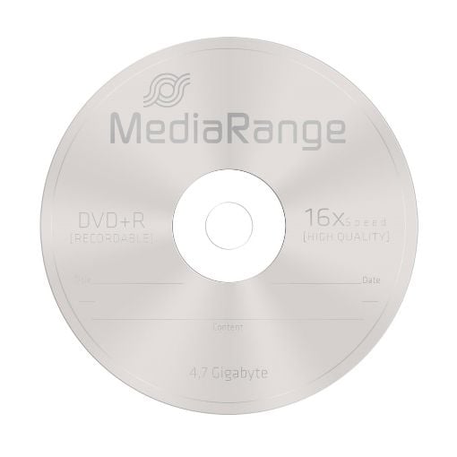 Εικόνα της DVD+R 4.7GB 120' 16x MediaRange Cake Box 10 Τεμ MR453