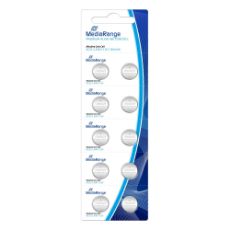 Εικόνα της Αλκαλικές Μπαταρίες MediaRange Premium Coin Cells, AG13, 1.5V, LR44, 10 Pack MRBAT113