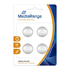 Εικόνα της Μπαταρίες Λιθίου MediaRange Coin Cells CR2025, 3V, 4 Pack MRBAT131