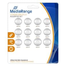 Εικόνα της Μπαταρίες Λιθίου MediaRange Coin Cells Assorted Set, 3V, CR2016,CR2025,CR2032,CR2450, 12 Pack MRBAT139