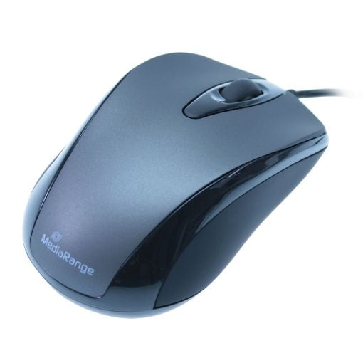 Εικόνα της Ποντίκι MediaRange Optical Ενσύρματο Black-Grey MROS201