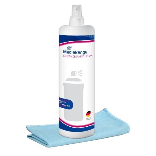 Εικόνα της MediaRange Screen Cleaning Spray with Microfibre Cloth 250ml MR721