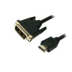 Εικόνα της Καλώδιο MediaRange HDMI/DVI-D Gold-plated (24+1 Pin) 2.0m Black MRCS118