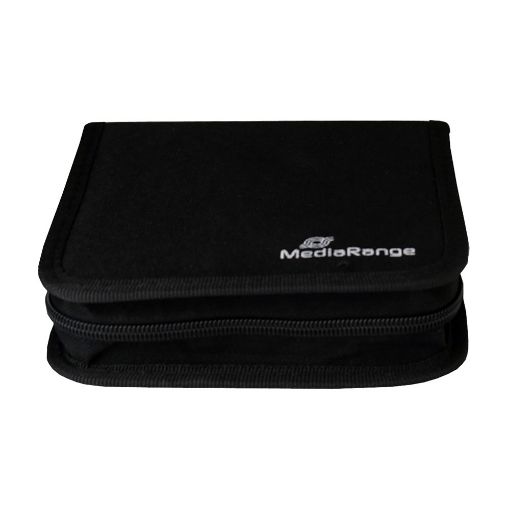 Εικόνα της MediaRange Storage Wallet for 24 Discs Nylon Black BOX50