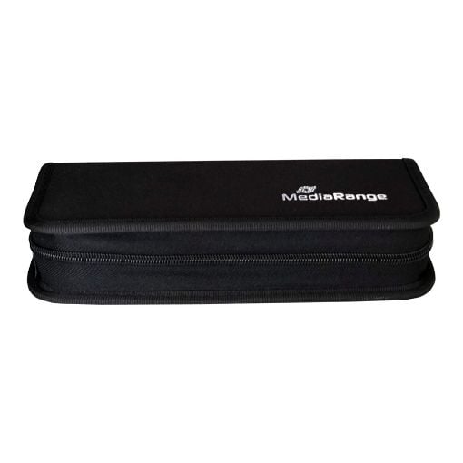 Εικόνα της MediaRange Storage Wallet for 10 USB Flashdrives and 5 SD Memorycards Nylon Black BOX99
