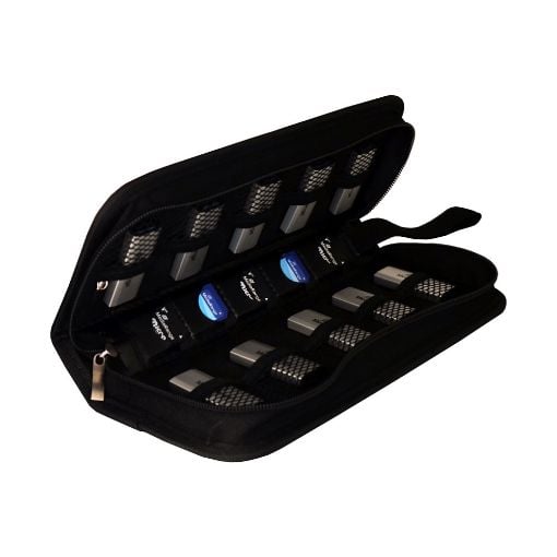 Εικόνα της MediaRange Storage Wallet for 10 USB Flashdrives and 5 SD Memorycards Nylon Black BOX99