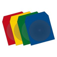 Εικόνα της MediaRange Χρωματιστά Χάρτινα Φακελάκια για 1 Δίσκο με Παράθυρο 100 Pack BOX67