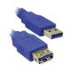 Εικόνα της Καλώδιο MediaRange USB 3.0 Προέκταση AM/AF 3m Blue MRCS145