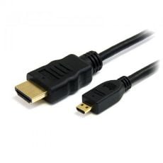 Εικόνα της Καλώδιο MediaRange HDMI/Micro HDMI 1.4 with Ethernet 1m Black MRCS146