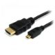 Εικόνα της Καλώδιο MediaRange HDMI/Micro HDMI 1.4 with Ethernet 1m Black MRCS146