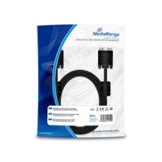 Εικόνα της Καλώδιο MediaRange SVGA Monitor VGA/VGA socket 1.8m Black MRCS148