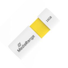 Εικόνα της MediaRange USB 2.0 Flash Drive 16GB White/Yellow MR972