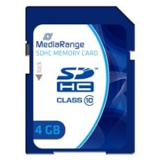 Εικόνα της Κάρτα Μνήμης SDHC Class 10 MediaRange 4GB MR961
