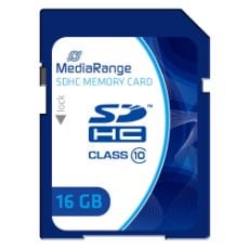 Εικόνα της Κάρτα Μνήμης SDHC Class 10 MediaRange 16GB MR963