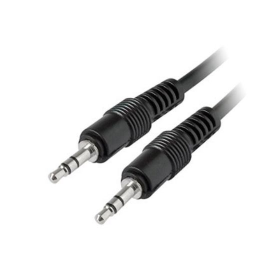 Εικόνα της Καλώδιο MediaRange Audio Jack 3.5mm/Jack 3.5mm 1m Black MRCS140