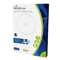 Εικόνα της MediaRange Labels for CD/DVD/BD 15-118mm Matte 100 Pack MRINK130