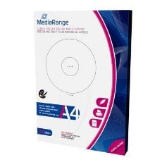 Εικόνα της MediaRange Labels for CD/DVD/BD 41-118mm Matte 100 Pack MRINK131