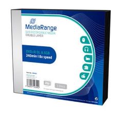 Εικόνα της DVD+R Dual Layer 8.5GB 240' 8x MediaRange Slimcase 5 Τεμ MR465