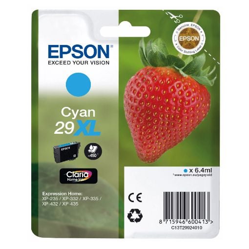 Εικόνα της Μελάνι Epson T2992 Cyan XL C13T29924012