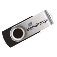Εικόνα της MediaRange USB 2.0 Flash Drive 128GB Black/Silver MR913