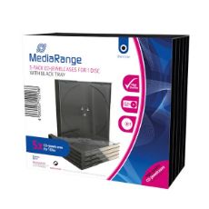 Εικόνα της MediaRange CD Jewelcase for 1 Disc 10.4mm Tray 5 Pack Clear BOX31-T