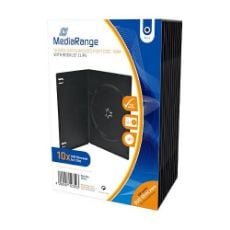 Εικόνα της MediaRange DVD Slimcase for 1 Disc 7mm Black 10 Pack BOX33