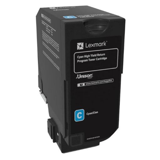 Εικόνα της Toner Lexmark CS720 / CS725 / CX725 Cyan HC 74C2HC0