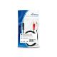 Εικόνα της Καλώδιο MediaRange 2x RCA/Stereo Jack 3.5mm 1m Black MRCS164