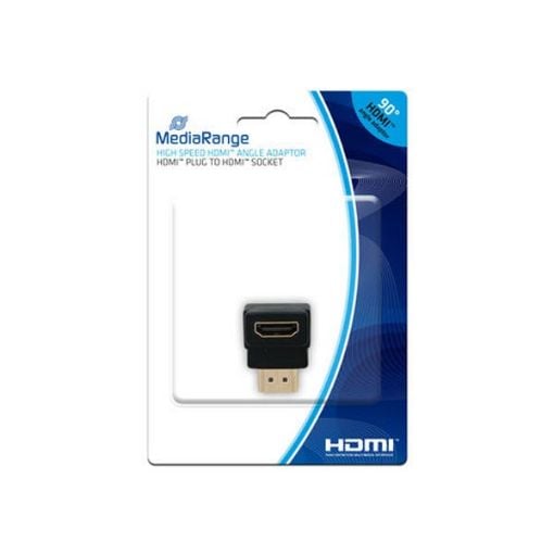 Εικόνα της Αντάπτορας MediaRange HDMI High Speed 90° Black MRCS166